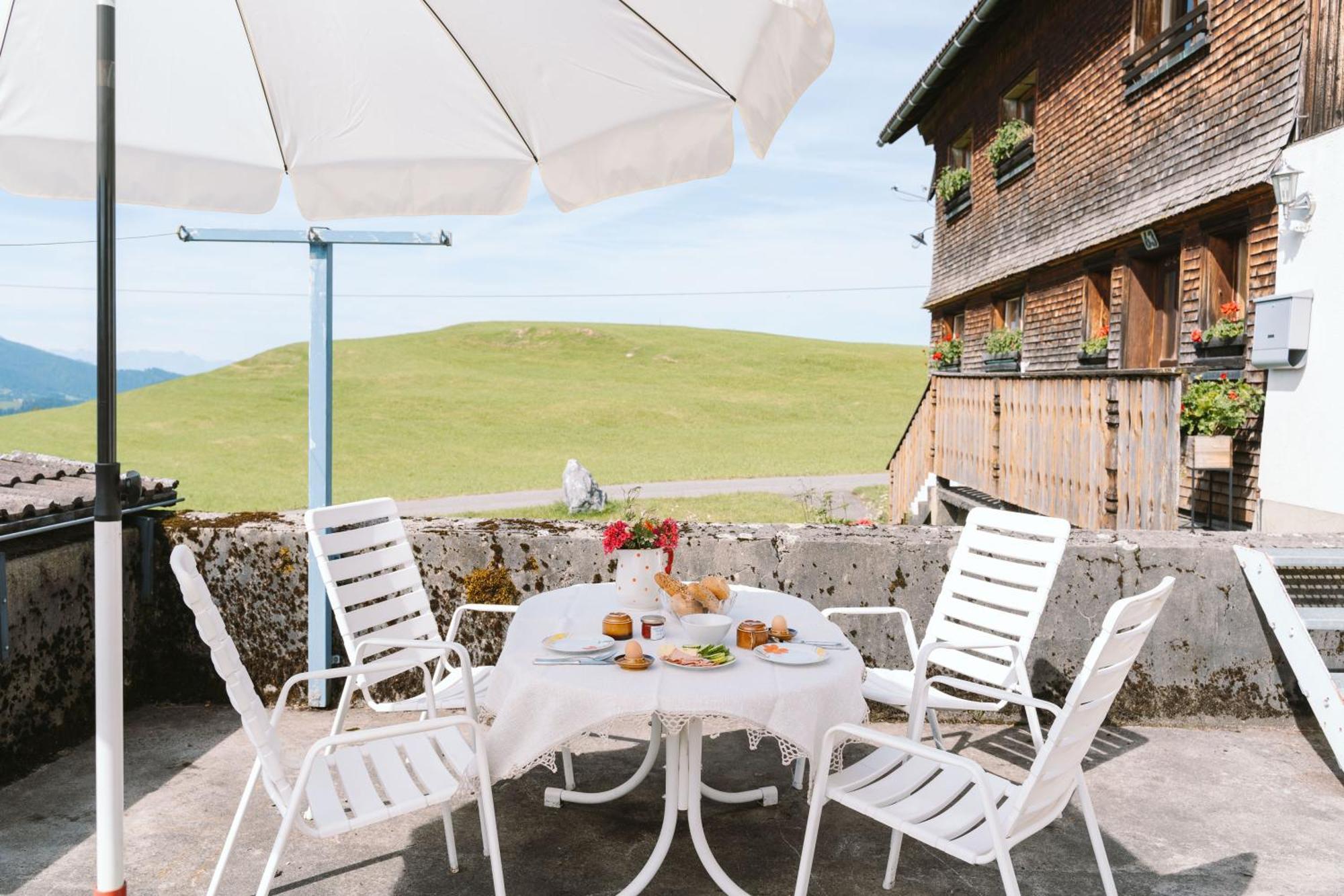 Haus Berchtold Am Huettersberg Villa Doren Exteriör bild